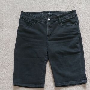 St. John's Bay Women's Black Bermuda Shorts